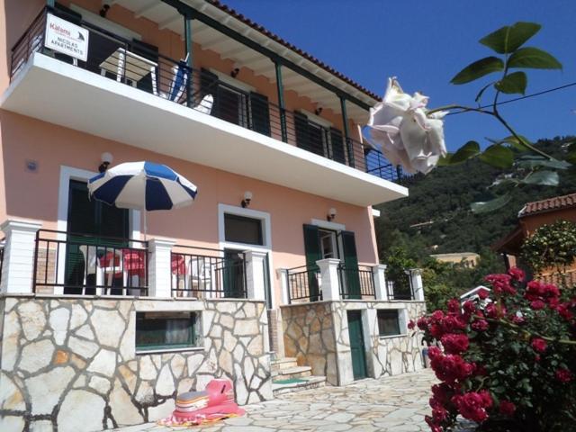 Nikolas Apartments Yianna, Kalami bay sea view Bagian luar foto